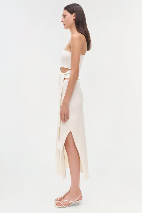 Jonathan Simkhai Aurelia Dress Ivory