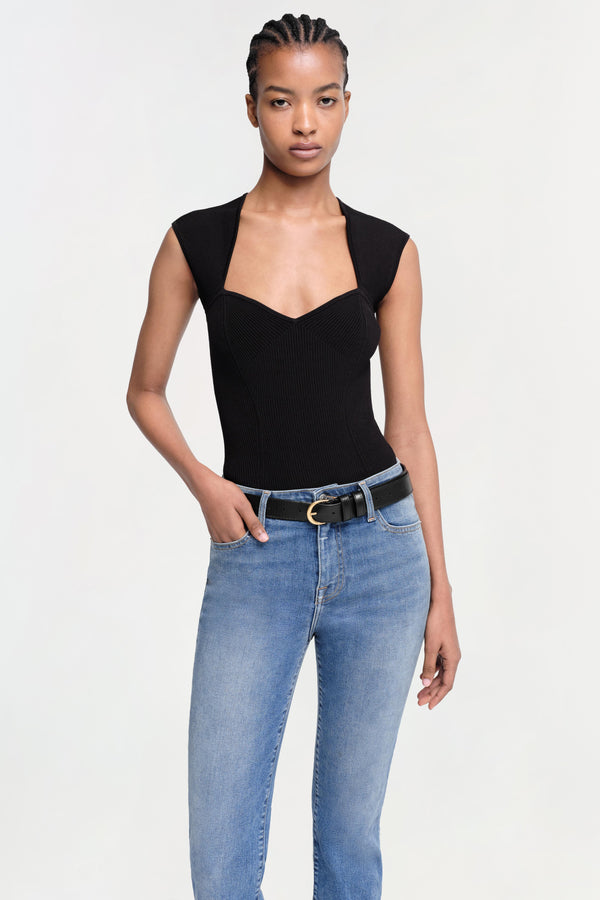 jonathan simkhai Barbara Bodysuit Black