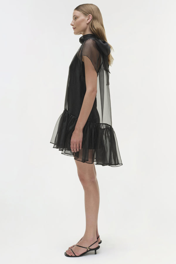 Jonathan Simkhai Beaux Organza Dress Black