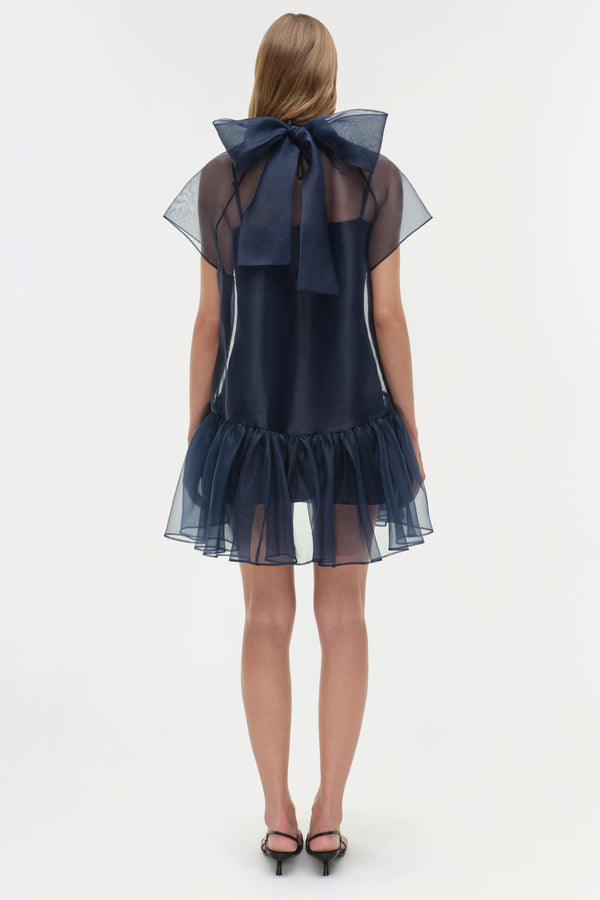 Jonathan Simkhai Beaux Organza Dress Midnight
