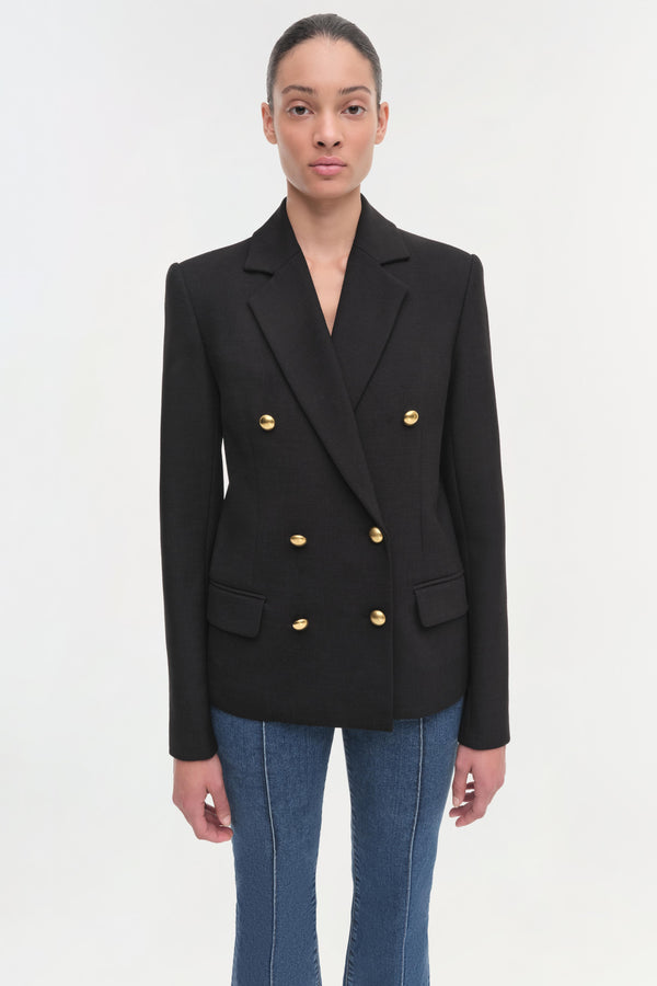 jonathan simkhai Becky Blazer BLACK