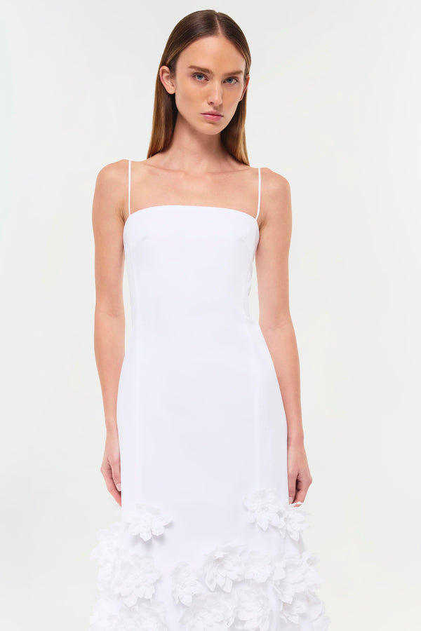 Jonathan Simkhai Bella Cotton Midi Dress WHITE