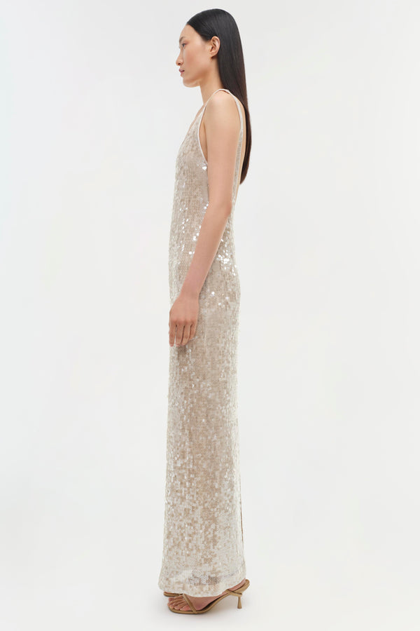 Jonathan Simkhai Bex Dress CHAMPAGNE