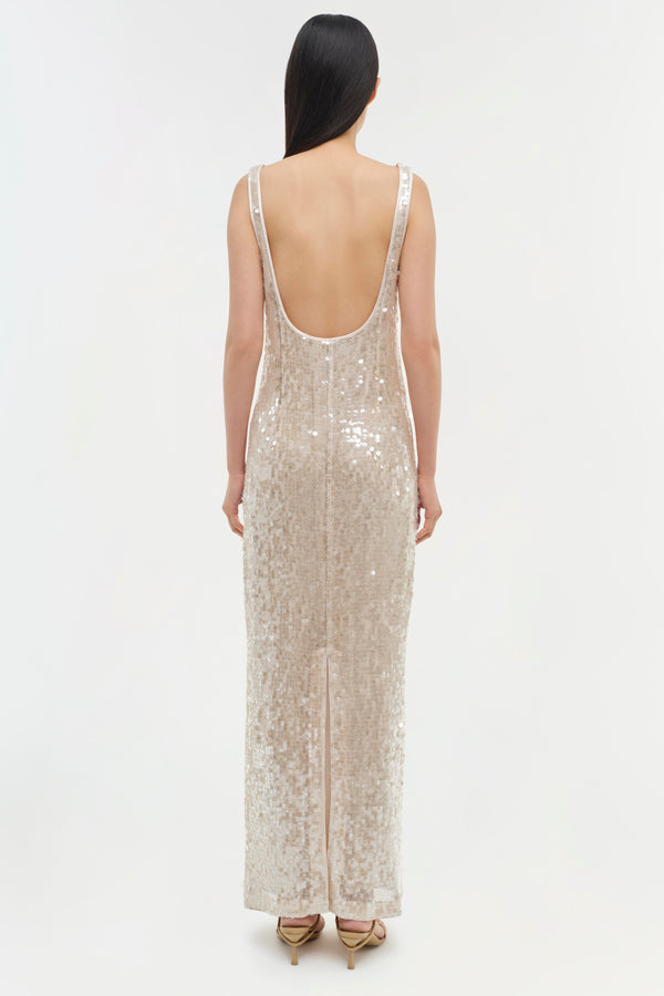 Jonathan Simkhai Bex Dress CHAMPAGNE