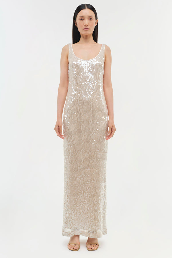 Jonathan Simkhai Bex Dress CHAMPAGNE