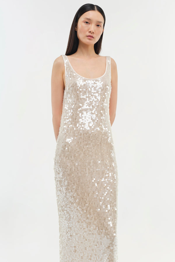 jonathan simkhai Bex Dress CHAMPAGNE