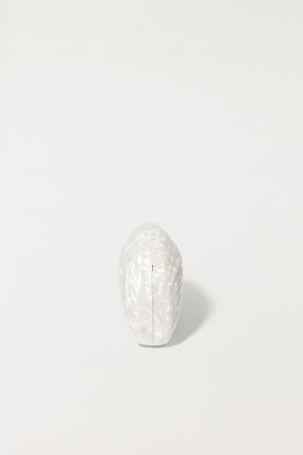Jonathan Simkhai Bridget Pearl Oyster Clutch Ivory