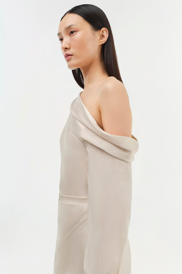 Jonathan Simkhai Cameron Dress CHAMPAGNE