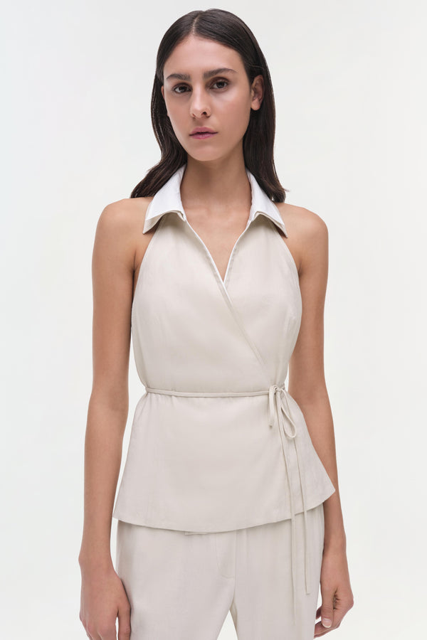 Jonathan Simkhai Campbell Shirt SAND MULTI