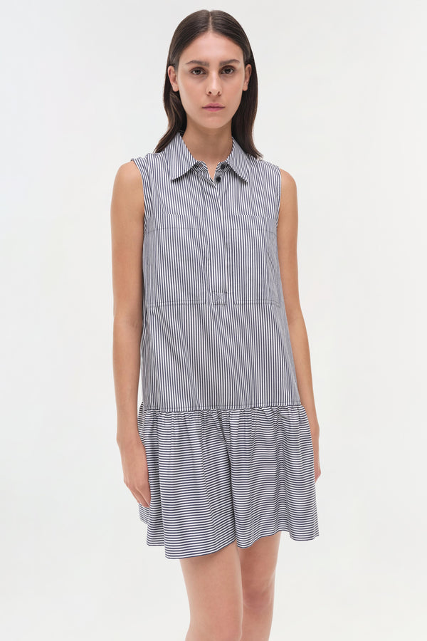 Jonathan Simkhai Candace Dress MIDNIGHT STRIPE
