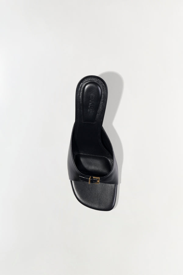 Jonathan Simkhai Carey Leather Mule Black