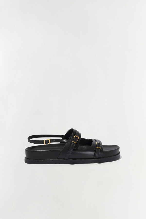 jonathan simkhai Carey Leather Sport Sandal Black