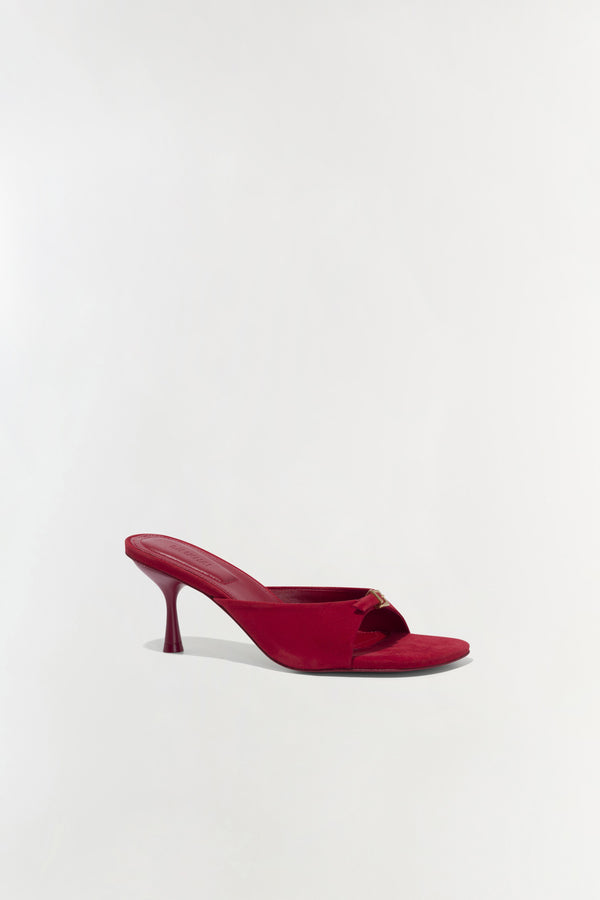 Jonathan Simkhai Carey Suede Mule CRIMSON