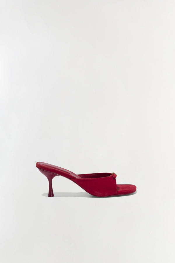 jonathan simkhai Carey Suede Mule CRIMSON