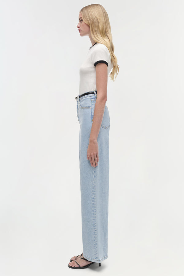 Jonathan Simkhai Carmen Cotton Silk Top Ivory