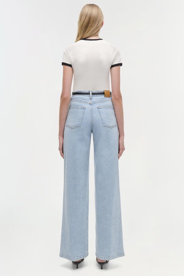 Jonathan Simkhai Carmen Cotton Silk Top Ivory