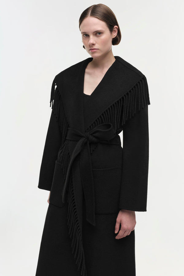Jonathan Simkhai Carrie Coat Black