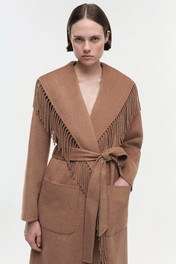 Jonathan Simkhai Carrie Coat CAMEL