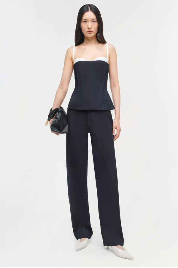 Jonathan Simkhai Charlee Bustier Top BLACK MULTI