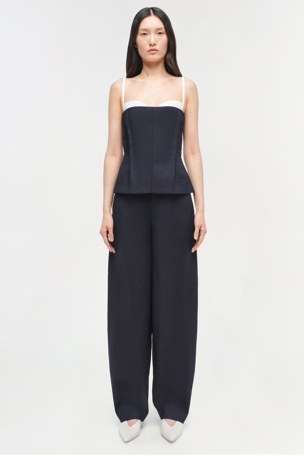 Jonathan Simkhai Charlee Bustier Top BLACK MULTI