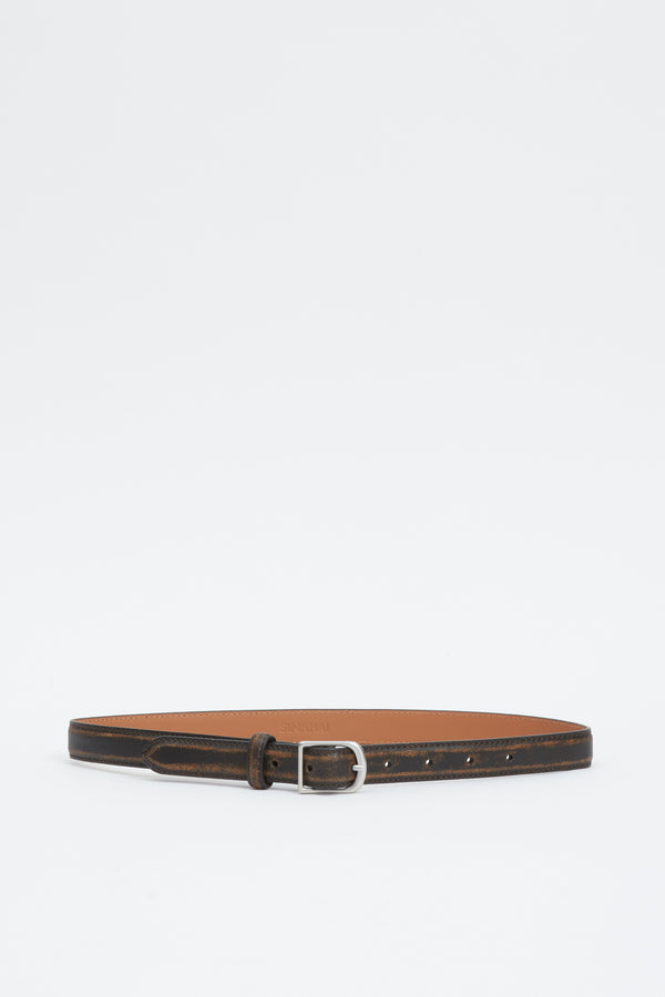 Jonathan Simkhai Charlie Belt DISTRESSED CHOCOLATE