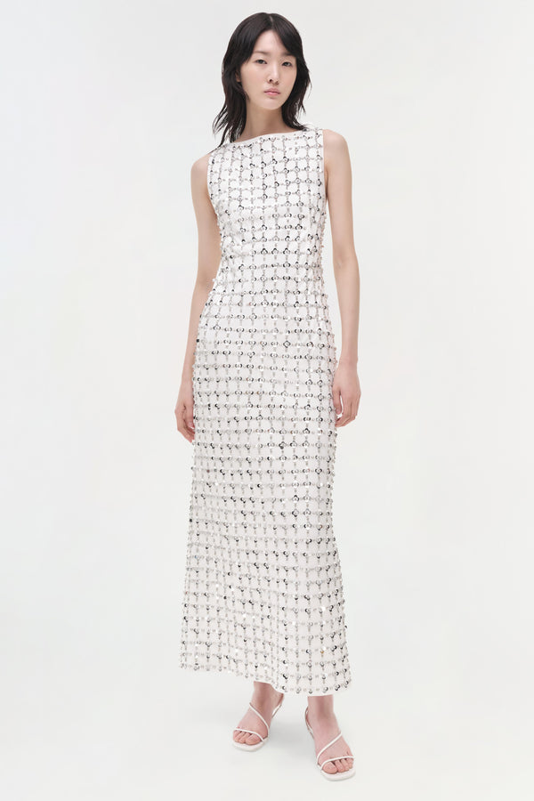 jonathan simkhai Claudia Dress WHITE MULTI