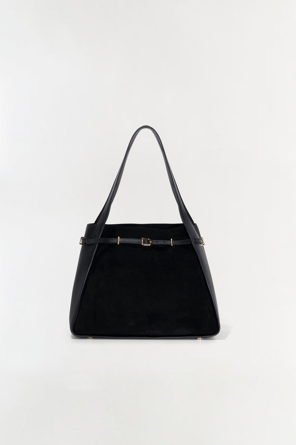 jonathan simkhai Cleo Suede Tote Black