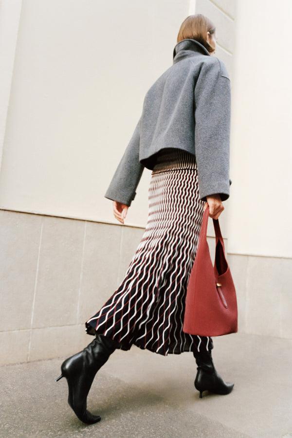 jonathan simkhai Colby Wool Jacket Heather Grey