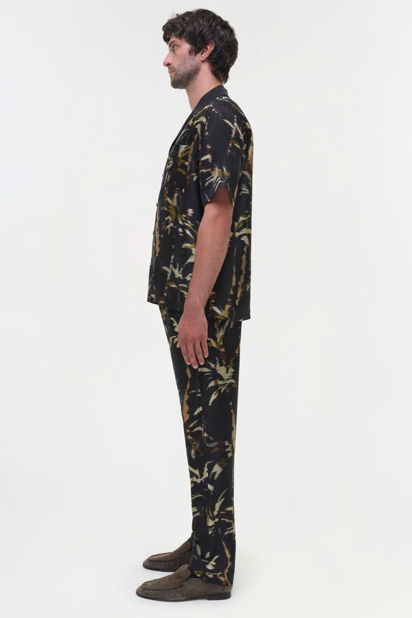 Jonathan Simkhai Connor Shirt WINDSWEPT PALM PRINT