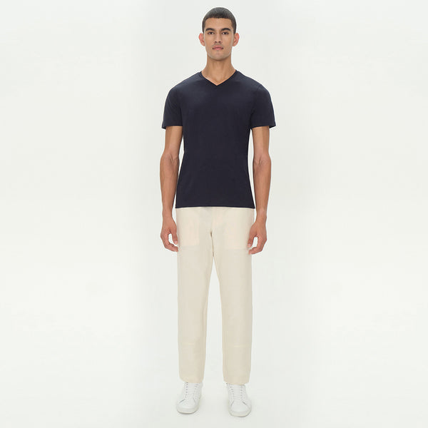 Jonathan Simkhai Cotton V Neck NAVY