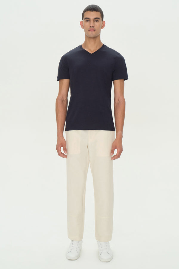 Jonathan Simkhai Cotton V Neck NAVY