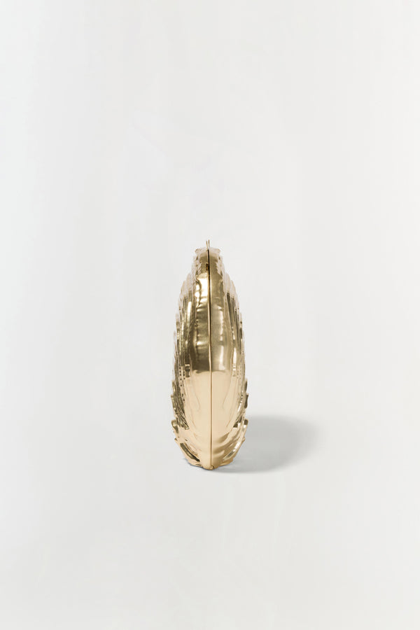 Jonathan Simkhai Cove Shell Clutch GOLD