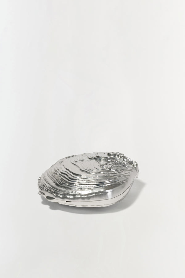 Jonathan Simkhai Cove Shell Clutch SILVER