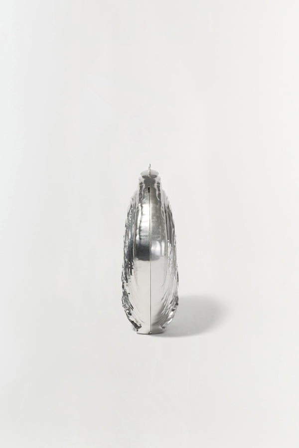 Jonathan Simkhai Cove Shell Clutch SILVER