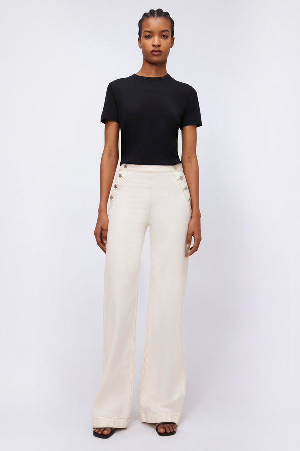 Jonathan Simkhai Crewneck T-Shirt BLACK