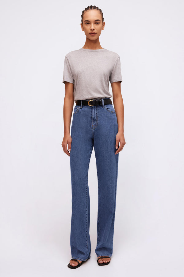 Jonathan Simkhai Crewneck T-Shirt Heather Grey