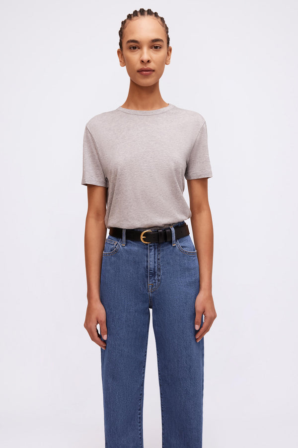 Jonathan Simkhai Crewneck T-Shirt Heather Grey