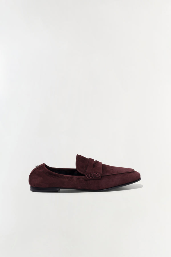 jonathan simkhai Danna Suede Loafer CACAO