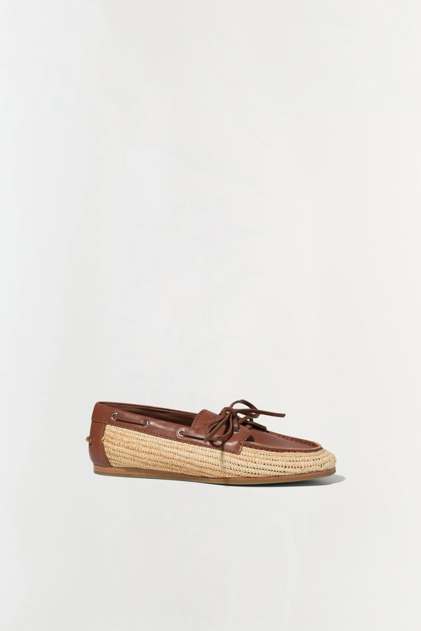 Jonathan Simkhai Danner Raffia Boat Shoe SABLE