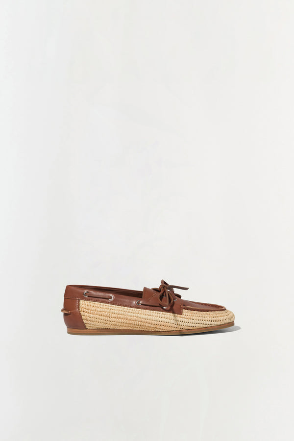Jonathan Simkhai Danner Raffia Boat Shoe SABLE