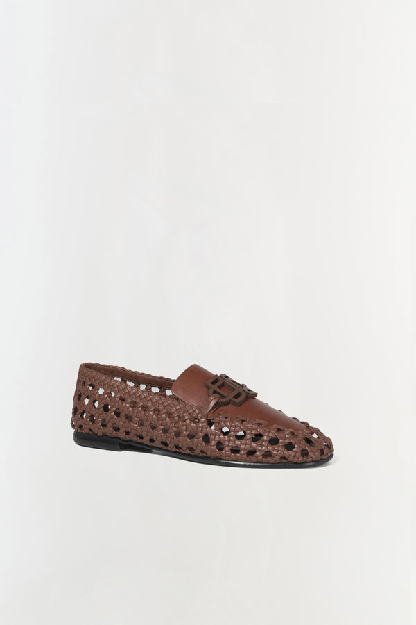 Jonathan Simkhai Dion Woven Loafer SABLE