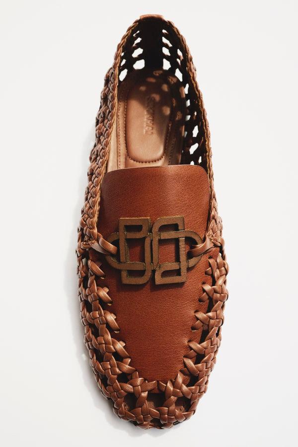Jonathan Simkhai Dion Woven Loafer SABLE
