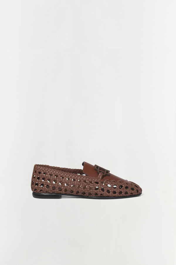 jonathan simkhai Dion Woven Loafer SABLE