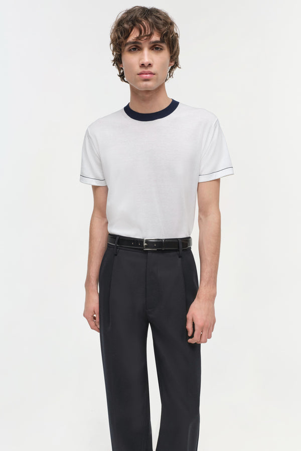 Jonathan Simkhai Donavan Ringer Tee IVORY MIDNIGHT