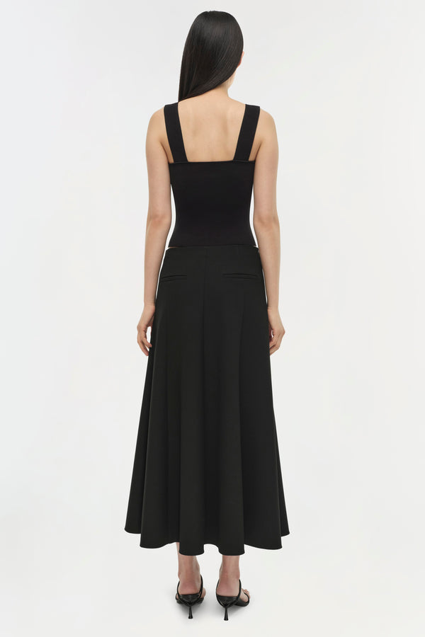 Jonathan Simkhai Dottie Skirt BLACK