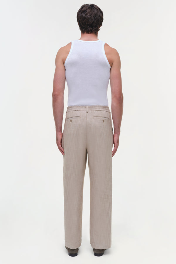 Jonathan Simkhai Duncan Pants NATURAL LINEN