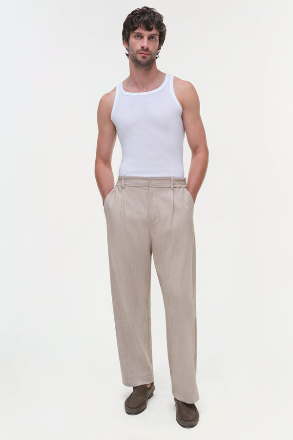 jonathan simkhai Duncan Pants NATURAL LINEN