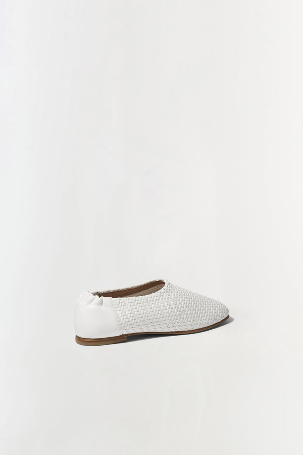 Jonathan Simkhai Eden Woven Flat Ivory