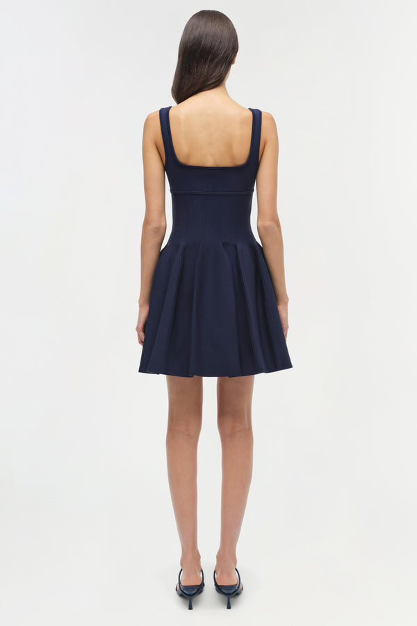 Jonathan Simkhai Elektra Knit Mini Dress Midnight