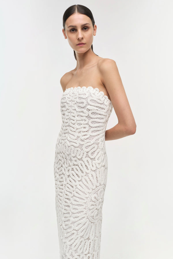 Jonathan Simkhai Elise Dress WHITE